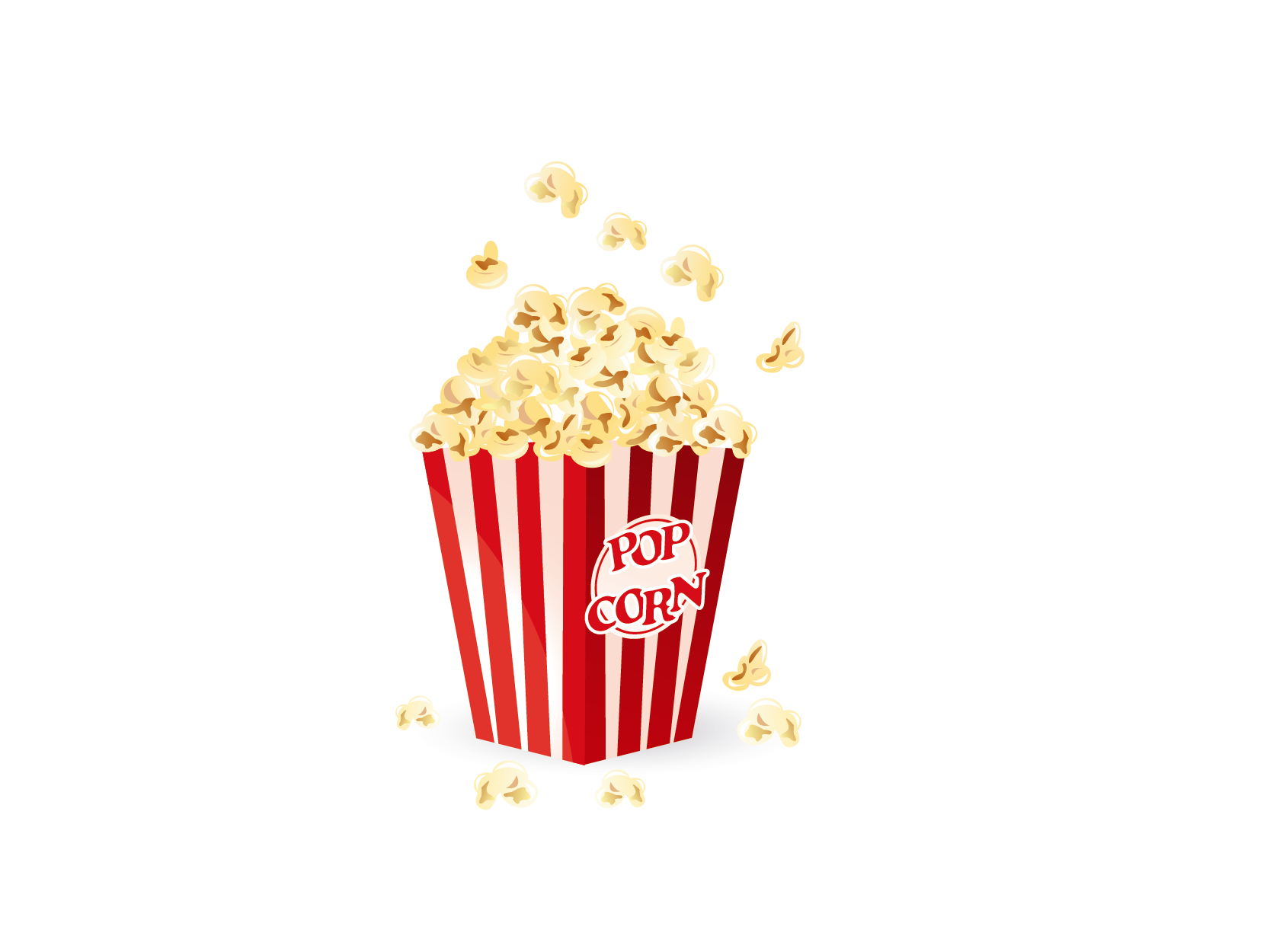 Image of a bucket of popcorn spilling over